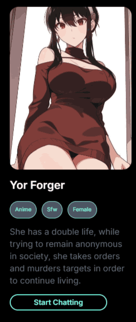 Yor Forger - AI Companion on Dreamle